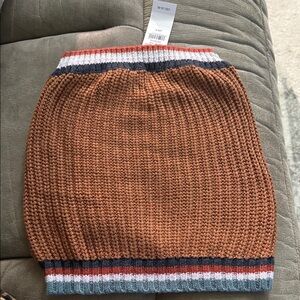 American Eagle Outfitters Brown Knit Pencil Skirt with Stripes